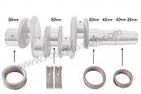 P88121 - SET OF CRANKSHAFT BEARINGS 規定寸法: 圧縮： XXXに対応 Porsche 356a • 1959 • 1600 (616 / 1 t2) • Speedster a t2
